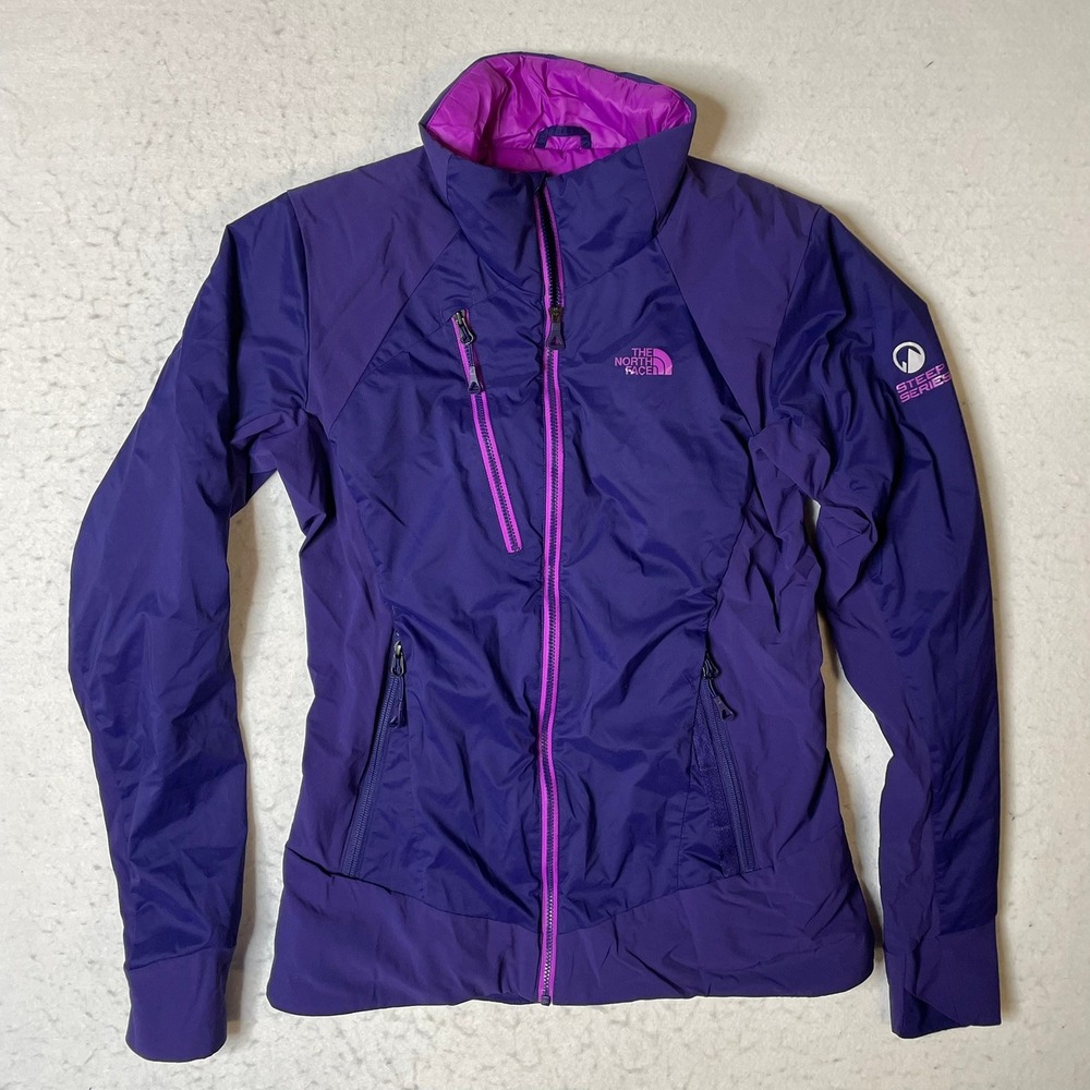 Small women’s - The North Face Purple softshell Jacket with Pink Trim - TNF